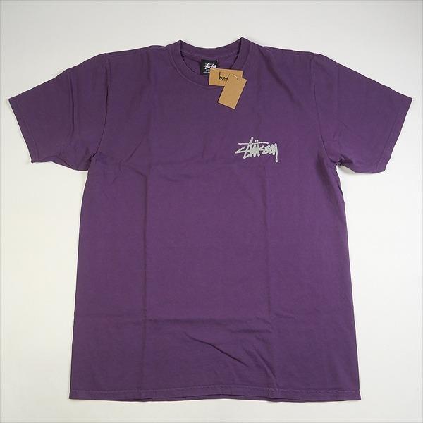 未開封STUSSYスチューシー　Tシャツ　L 紫 STUSSY ステューシー 23AW OLD PHONE TEE PIGMENT DYED PURPLE Tシャツ