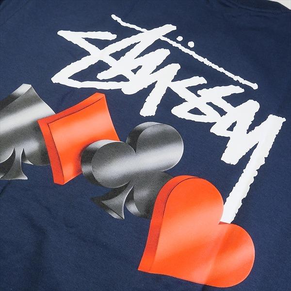 STUSSY ステューシー 23AW SUITS TEE NAVY Tシャツ 紺 Size 【XL