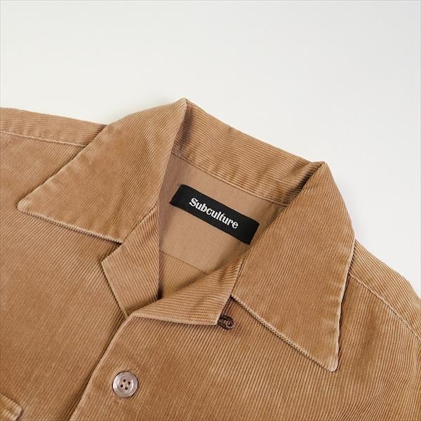 マ*ん様 Subculture サブカルチャー コーデュロイ シャツ ブラウン SubCulture サブカルチャー CORDUROY SHIRT LIGHT BROWN SCSH-S2303
