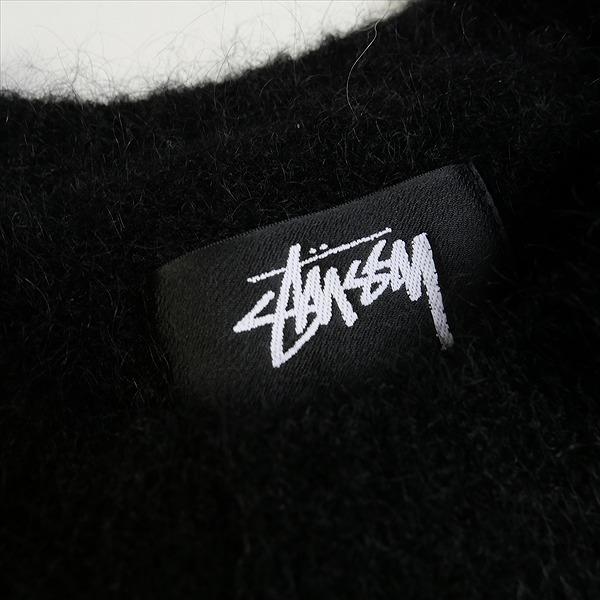 STUSSY ステューシー 23AW DICE FUZZY CREW BLACK ニット 黒 Size 【XL 
