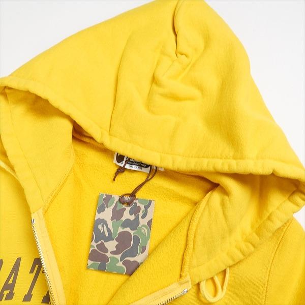 A BATHING APE ア ベイシング エイプ ZIP HOODIE YELLOW ジップ