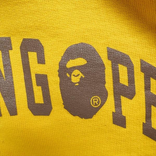 A BATHING APE ア ベイシング エイプ ZIP HOODIE YELLOW ジップ