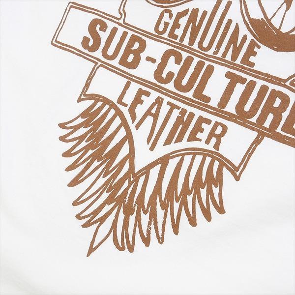 SubCulture サブカルチャー POP UP限定T-SHIRT WHITE/BROWN Tシャツ 白 