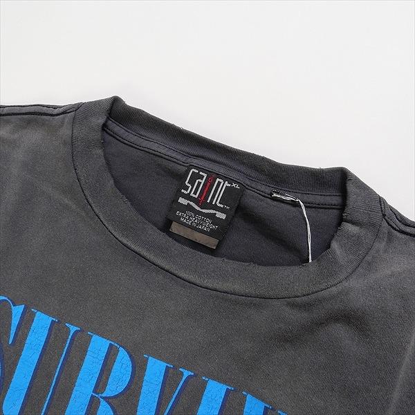 SAINT MICHAEL セント マイケル 23AW LS TEE/SURVIVE BLACK ロンT 黒