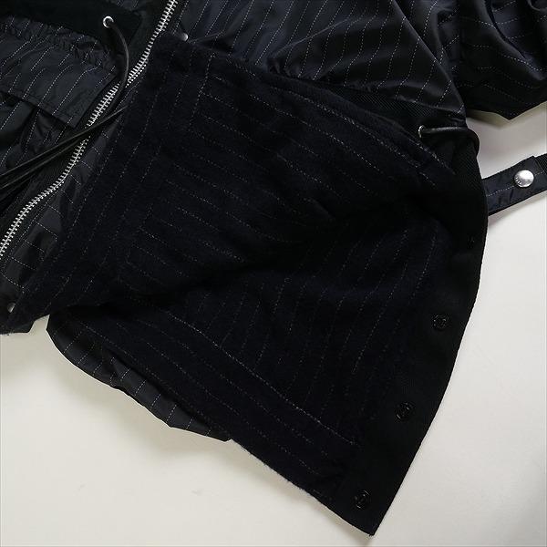 sacai サカイ 23AW Wool Shrivel Reversible Blouson Navy ジャケット