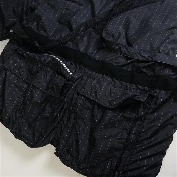 sacai サカイ 23AW Wool Shrivel Reversible Blouson Navy ジャケット