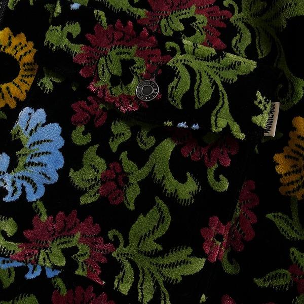 STUSSY ステューシー FLORAL JACQUARD GARAGE JACKET BLACK ジャケット