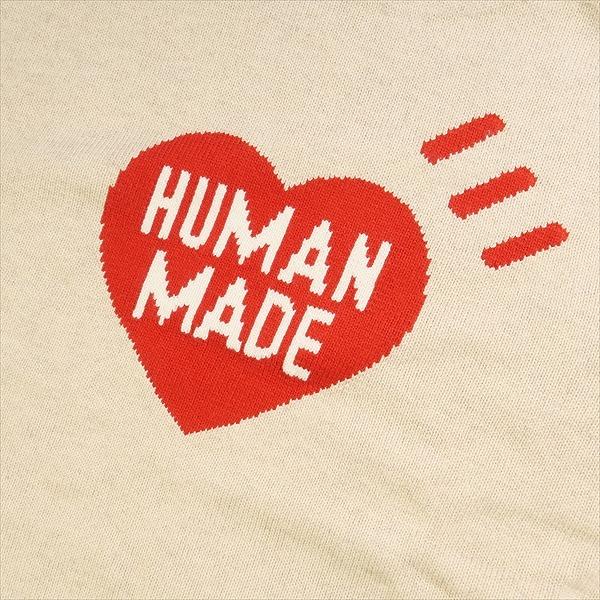 HUMAN MADE ヒューマンメイド 23AW HEART KNIT SWEATER BEIGE