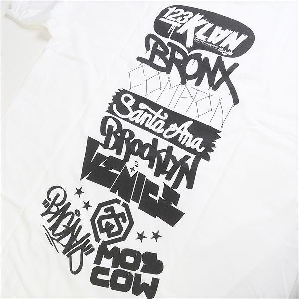 STUSSY ステューシー ×123klan World Tour White Tシャツ 白 Size 【L