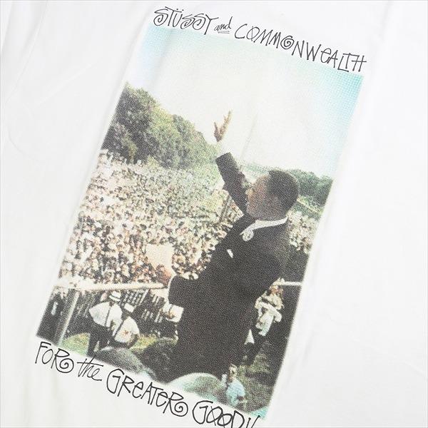 【M・新品】Stüssy × Commonwealth キング牧師 T STUSSY ステューシー ×COMMONWEALTH MLK Tee White Tシャツ 白 Size
