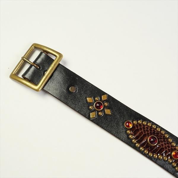 TENDERLOIN テンダーロイン T-STUD BELT BLACK/RED ピーナッツレザー