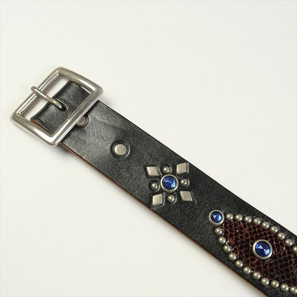 TENDERLOIN テンダーロイン T-STUD BELT BLACK/BLUE ピーナッツレザー