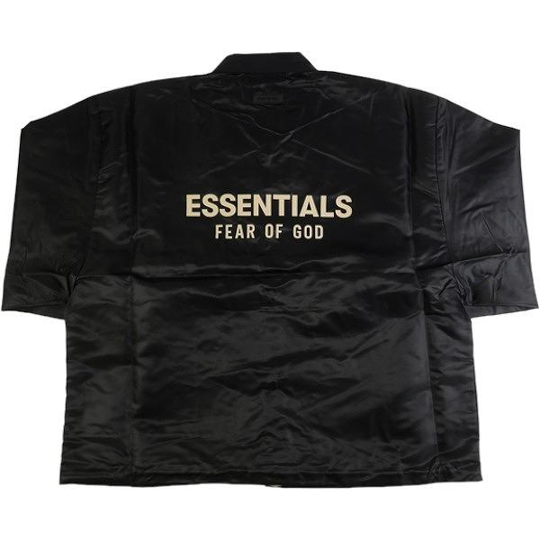 Fear of God フィアーオブゴッド Essentials Coaches Jacket Jet Black コーチジャケット 黒 ...