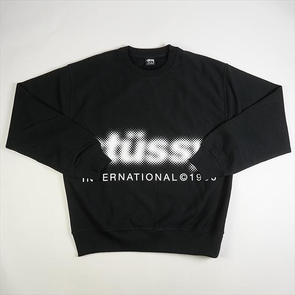 STUSSY ステューシー 23AW BLUR CREW Black クルーネックスウェット 黒 Size 【M】 【新古品・未使用品】 20781032｜stay246｜02