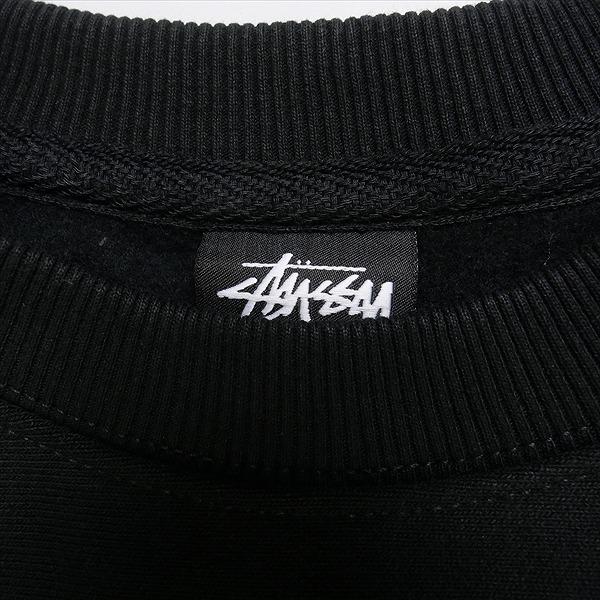 STUSSY ステューシー 23AW BLUR CREW Black クルーネックスウェット 黒 Size 【M】 【新古品・未使用品】 20781032｜stay246｜04