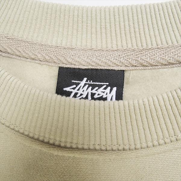 STUSSY ステューシー 23AW BLUR CREW Khaki クルーネックスウェット 