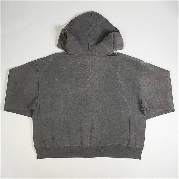 SAINT MICHAEL セント マイケル 23AW ZIP PARKA DAMAGE BLACK パーカー