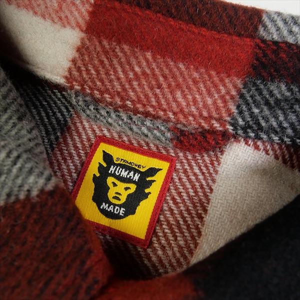 HUMAN MADE ヒューマンメイド 23AW WOOL BEAVERBLOCK CHECK SHIRT Red 