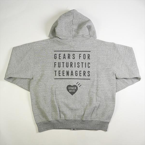 HUMAN MADE ヒューマンメイド 23AW ZIP-UP HOODIE Gray HM26CS040