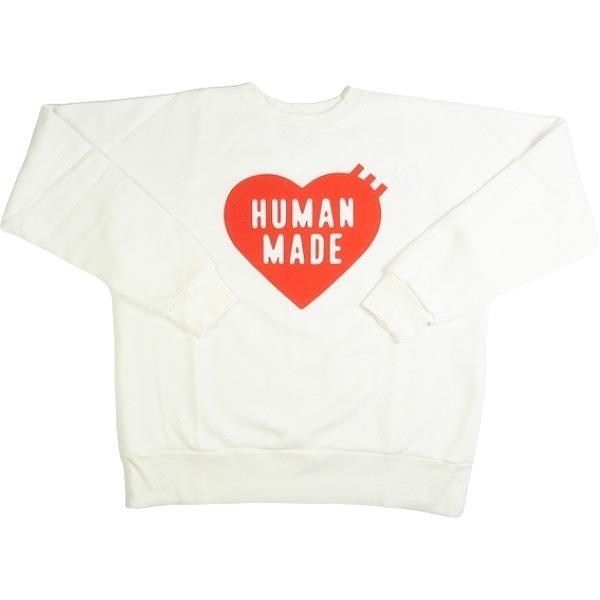 HUMAN MADE ヒューマンメイド 23AW SWEATSHIRT White HM26CS041 クルー