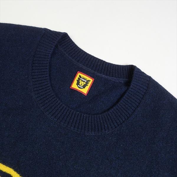 HUMAN MADE ヒューマンメイド ×KAWS 23AW KAWS KNIT SWEATER Navy 