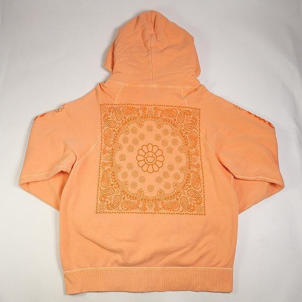 村上隆 ムラカミタカシ Flower Bandana Sweat Hoodie Coral