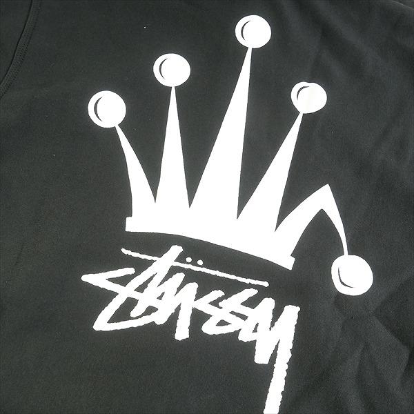 STUSSY ステューシー 24SS REGAL CROWN ZIP HOODIE BLACK ジップ