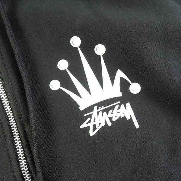 STUSSY ステューシー 24SS REGAL CROWN ZIP HOODIE BLACK ジップ