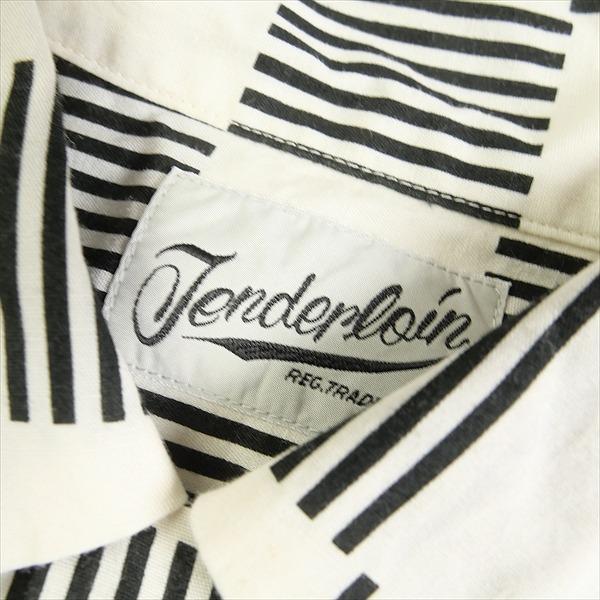 TENDERLOIN テンダーロイン T-COTTON SHT C S/S NAVY 半袖シャツ 紺白