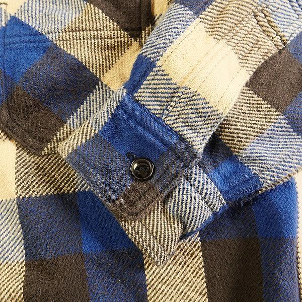 TENDERLOIN テンダーロイン HEAVY FLANNEL SHT BLUE 長袖シャツ 青