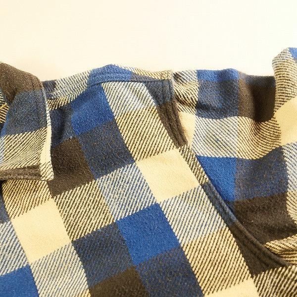 TENDERLOIN テンダーロイン HEAVY FLANNEL SHT BLUE 長袖シャツ 青
