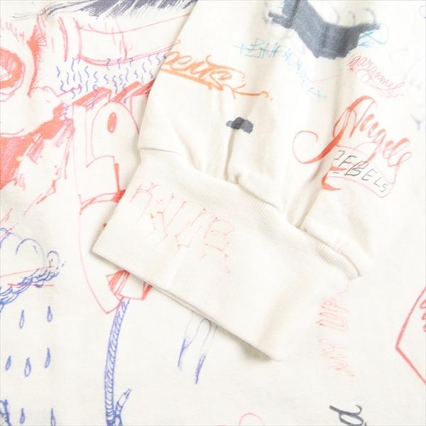 SAINT MICHAEL セント マイケル ×BORNXRAISED 24SS BR_LS TEE/LA / WHT