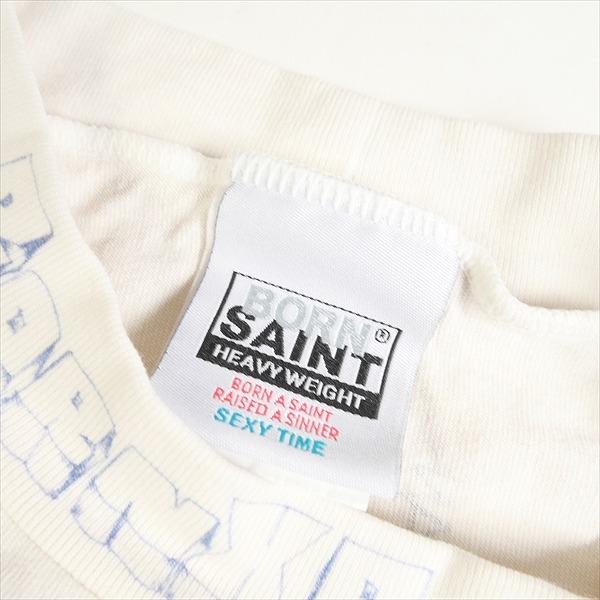 SAINT MICHAEL セント マイケル ×BORNXRAISED 24SS BR_LS TEE/LA / WHT