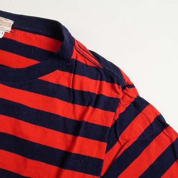 At Last ＆ Co アットラスト/BUTCHER PRODUCTS ブッチャープロダクツ LOT213S PIRATE TEE S-S RED-NAVY Tシャツ 赤 Size 【40】 【中古品-良い】 20790853｜stay246｜07