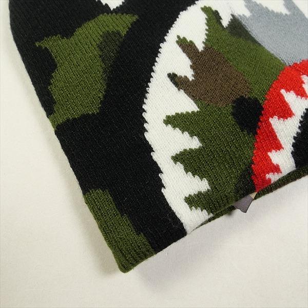 A BATHING APE ア ベイシング エイプ 1ST CAMO SHARK KNIT CAP GRAY ビーニー 灰 Size 【フリー】 【新古品・未使用品】 20791581｜stay246｜07