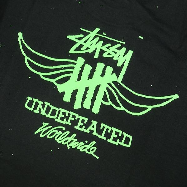 STUSSY ステューシー ×Undefeated Worldwide 2007 Tee BLACK/GREEN Tシャツ 黒 Size 【M】 【新古品・未使用品】 20791986｜stay246｜03