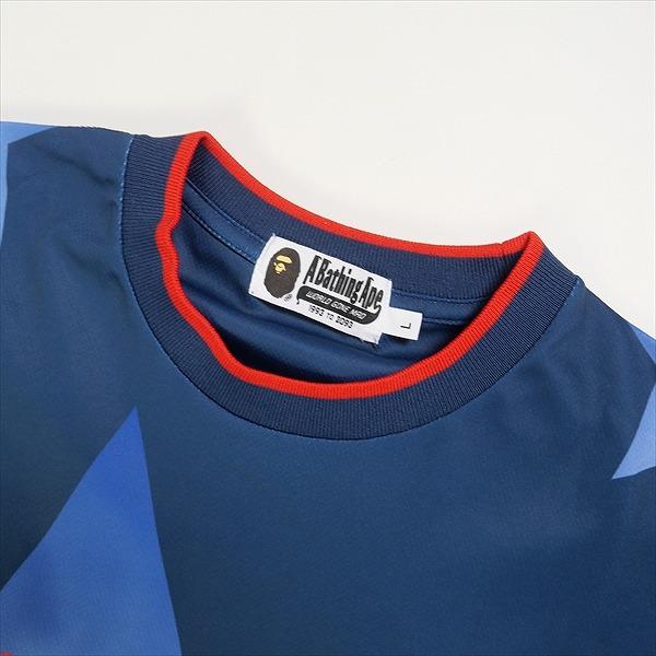 A BATHING APE ア ベイシング エイプ Bapesta WORLDWIDE ロンT 紺 Size
