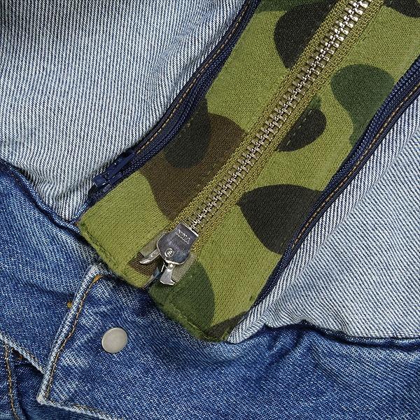 A BATHING APE エイプ 初期 ハンティングジャケット L A BATHING APE ア ベイシング エイプ 1ST Camo Loose Fit Hooded Denim