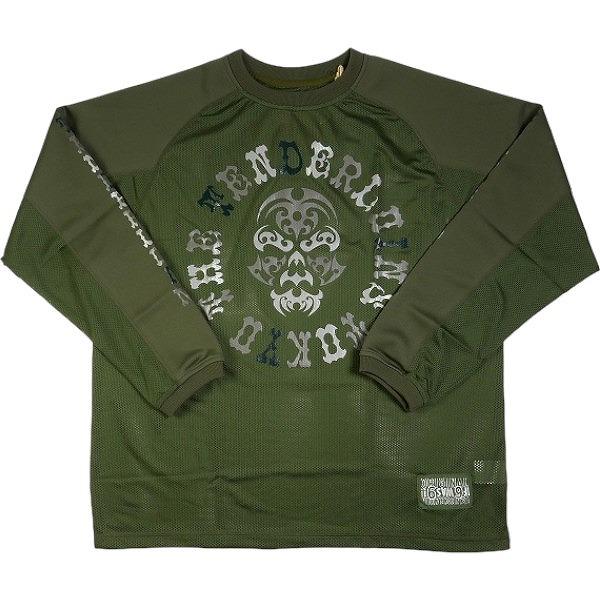 TENDERLOIN テンダーロイン MIX MESH JERSEY BS OLIVE メッシュ