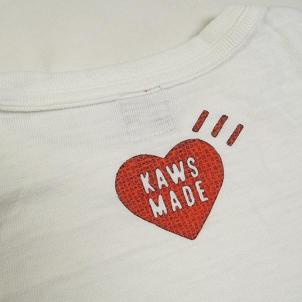 HUMAN MADE ヒューマンメイド ×KAWS 21SS T-SHIRT #1 White フェイス