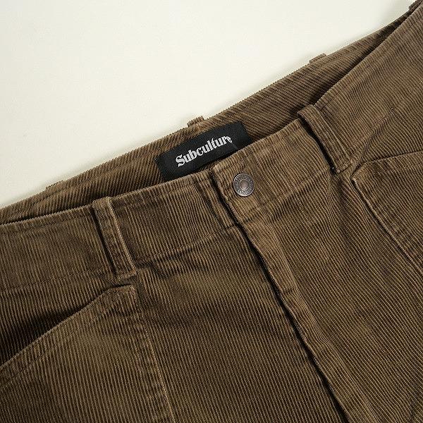 SubCulture サブカルチャー CORDUROY PANTS BROWN パンツ 茶 Size 【2】 【中古品-非常に良い】 20794563｜stay246｜04