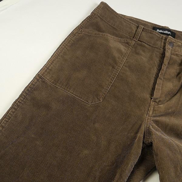 SubCulture サブカルチャー CORDUROY PANTS BROWN パンツ 茶 Size 【2】 【中古品-非常に良い】 20794563｜stay246｜08