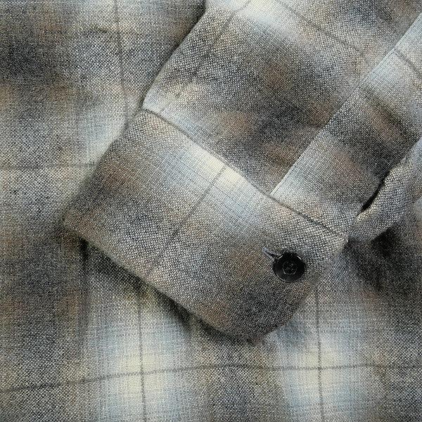 SubCulture サブカルチャー WOOL CHECK SHIRT IVORY 長袖シャツ SubCulture サブカルチャー WOOL CHECK SHIRT IVORY 長袖シャツ