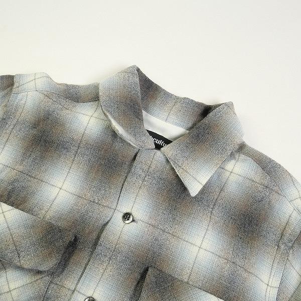 SubCulture サブカルチャー WOOL CHECK SHIRT IVORY 長袖シャツ SubCulture サブカルチャー WOOL CHECK SHIRT IVORY 長袖シャツ