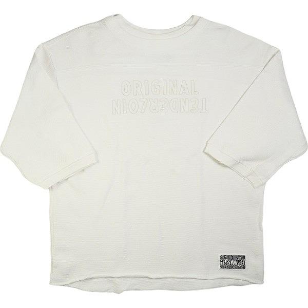 TENDERLOIN MOSS STITCH フットボール NFL Tシャツ L TENDERLOIN テンダーロイン MOSS STITCH NFL WHITE フットボールトップ