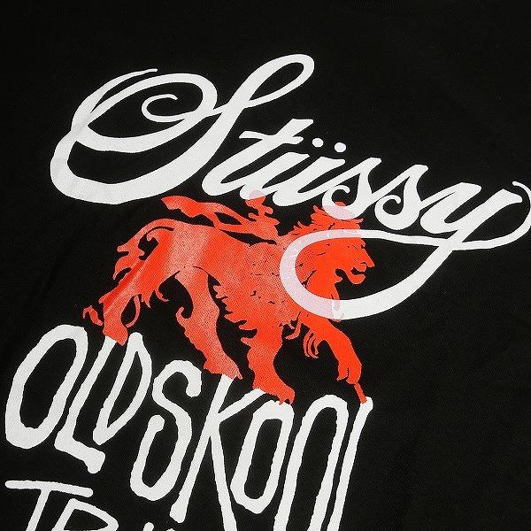 STUSSY ステューシー OLD SKOOL TRIBE L/S TEE BLACK ロンT 黒 Size