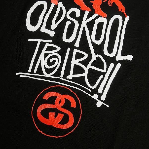 STUSSY ステューシー OLD SKOOL TRIBE L/S TEE BLACK ロンT 黒 Size