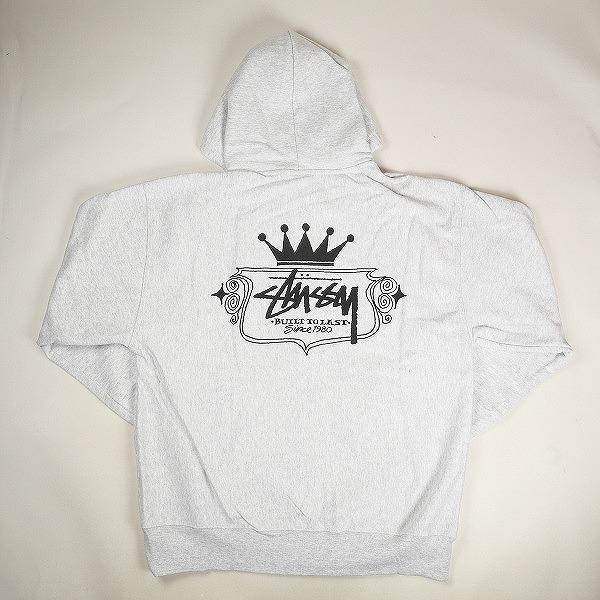 STUSSY ステューシー 24SS BUILT TO LAST ZIP HOODIE PIGMENT DYED Ash