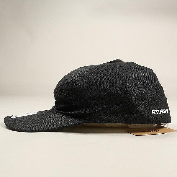STUSSY CAP 黒 25ss 25SS☆Stussy MID-DEPTH BIG STOCK SNAPBACK (STUSSY/キャップ