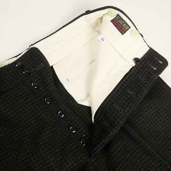 At Last ＆ Co /BUTCHER PRODUCTS 402 WOOL TROUSERS HOUNDSTOOTH